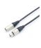 Van Damme XLR Kabel, konfektioniert XLR3-Stecker XLR3-Buchse 3m Schwarz
