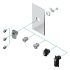 Schneider Electric NSYT Series 8mm Triangular Lock Insert For Use With Spacial S3X