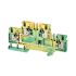 Rockwell Automation Green/Yellow 1492-P Feed Through Terminal Block, 26 AWG, 600 V