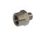 Norgren 15 Series Straight Fitting, R 1/4 Male to G 1/2 Female, Threaded Connection Style