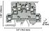 Allen Bradley 1492 Series Screw Terminal, 4-Way, 25A, 22 → 12 AWG Wire, Screw Cage Termination