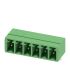 Phoenix Contact, 3.81mm Pitch, MC 1.5/ 6-G-3.81, 6 Way, Right Angle, Pluggable Terminal Block, Header, Through Hole,