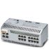DIN Rail Mount Ethernet Switch, 12 RJ45 Ports, 100Mbit/s Transmission, 24V dc