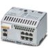 DIN Rail Mount Ethernet Switch, 6 RJ45 Ports, 100Mbit/s Transmission, 24V dc