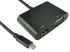 RS PRO Adapter, USB 3.0, USB C 1 Display, - HDMI, VGA, 1080