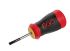 SAM Slotted Stubby Screwdriver, 35 mm Blade, 91.5 mm Overall