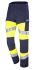 Pantalon haute visibilité Cepovett Safety, taille XXL, Jaune-bleu marine fluorescent, Mixte
