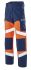 Pantalon haute visibilité Cepovett Safety, taille S, Orange-bleu marine fluorescent, Mixte