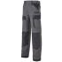 Pantalones de trabajo EN 14404 para Hombre, cintura 44 → 46plg, pierna 32.2plg, Negro, gris, Diseño robusto,