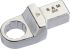 SAM DEC Series Rectangular End Cap, 64 mm, 17mm Insert, Chrome Finish