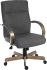 RS PRO Grey Fabric Executive Chair, 115kg Weight Capacity