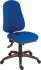 RS PRO Blue Fabric Executive Chair, 150kg Weight Capacity