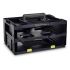 Raaco 2 Cell Black Compartment Box, 195mm x 386mm x 263mm
