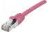 Dexlan Cat6a RJ45 to Ethernet Cable, F/UTP Shield, Pink, 5m