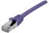 Dexlan Cat6a RJ45 to Ethernet Cable, S/FTP, Purple, 500mm