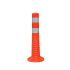 RS PRO Fluorescent Orange Safety Barrier, Flexible Bollard