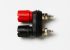 Pomona 30A, Black, Red Binding Post With Brass Contacts and Nickel Plated - 3.91mm Hole Diameter