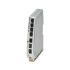 Phoenix ContactFL SWITCH 1000 Series DIN Rail Mount Unmanaged Ethernet Switch, 5 RJ45 Ports, 10/100/1000Mbit/s