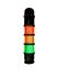 Signální věž s bzučákem LED 3 světelné prvky barva Červená/zelená/jantarová 24 V AC/DC Jantarová, zelená, červená