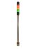 RS PRO Red/Green/Amber Signal Tower, 3 Lights, 24 V ac/dc, Screw Mount