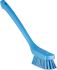 Vikan Hard Bristle Blue Scrubbing Brush, 46mm bristle length