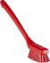 Vikan Hard Bristle Red Scrubbing Brush, 46mm bristle length