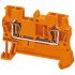 Schneider Electric TRR Series Orange Feed Through Terminal Block, 2.5mm², Spring Termination, ATEX
