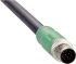 Sick Male 12 way M12 to Unterminated Sensor Actuator Cable, 20m