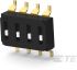TE Connectivity 4 Way Surface Mount DIP Switch SPST, Recessed Actuator