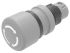 EAO Grey Push Button Head - Maintained, 61 Series Series, 27mm Cutout, Round