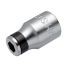 SAM 1/4 in Drive 5.5mm Standard Socket, 12 point, 25 mm Overall Length