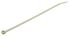RS PRO Cable Tie, 203mm x 4.6 mm, Grey Nylon