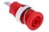 RS PRO Red Female Banana Socket, 4 mm Connector, Tab Termination, 24A, 1000V, Nickel, Tin Plating