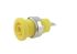 RS PRO Yellow Female Banana Socket, 4 mm Connector, Tab Termination, 24A, 1000V, Nickel, Tin Plating