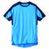 Parade Blue Polyester Short Sleeve T-Shirt, UK- S, EUR- S