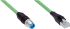 Sick Straight Male M12 to Male RJ45 Ethernet Cable, Green PUR Sheath, 2m