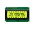 Monokróm LCD kijelző, Alfanumerikus, háttérszín: Sárga-zöld