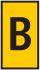 HellermannTyton WIC0 Cable Markers, Yellow, Pre-printed "B", 2 → 2.8mm Cable