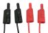 Chauvin Arnoux Test Leads, 20A, 600V, Black/Red, 2m Lead Length