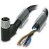Napájecí kabel 10m, Black, Grey, A: Nástrčný úhlový M12, 12 A, 63 V Phoenix Contact