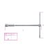 BETA 12 mm Hex Socket Wrench with T-Handle Handle, 240 mm Overall