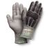 Lebon Protection SHOCKPROTEC/F Black, Grey Cut Resistant HDPE Cut Resistant Gloves, Size 10, Large, Polyurethane Coated