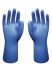 Showa Showa 707D Blue Chemical Resistant Gloves, Size 6, Extra Small, Nitrile Lining, Nitrile Coating