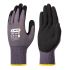 Skytec Aria 360 Black/Grey Work Gloves, Size 8, Medium, Nitrile Coated