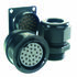 Amphenol Air LB 1-Polet Cirkulær konnektor Kabelmontering Receptacle, Push-Pull, Socket Contacts, kappestørrelse 2.6mm,