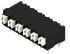 Weidmuller LSF Series PCB Terminal Block, 6-Contact, 5mm Pitch, Surface Mount, 1-Row