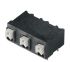 Weidmuller LSF Series PCB Terminal Block, 3-Contact, 7.62mm Pitch, Surface Mount, 1-Row