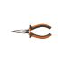 Klein Tools Long Nose Pliers, 175 mm Overall, Straight Tip, 49mm Jaw