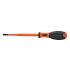 Klein Tools Slotted Insulated Screwdriver, 6.5 mm Tip, 150 mm Blade, VDE/1000V, 260 mm Overall