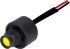 Oxley STR501 Series Yellow Indicator, 230V dc, 8mm Mounting Hole Size, Lead Wires Termination, IP68